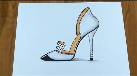 high heels drawing|high heel drawing easy.